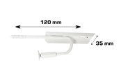 Gereedschap - Home>it Window Sill Bracket with Wall Bracket 120 mm - 16978