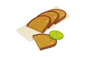 Houten speelgoed - Goki Bread Board with Sandwiches Wood - 51812