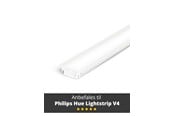 Smart Home - Light Solutions Aluminiumsprofil - Model G til Philips Hue og WiZ - Hvid - 5714255008111
