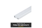 Smart Home - Light Solutions Aluminiumsprofil - Model S til Philips Hue og WiZ - Hvid - 5714255008050