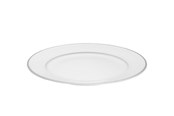 Tafeldekking - Pillivuyt Plate flat Vienne Plissé 22 cm White/Platinum - 18403