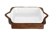 Keuken accessoires - Pillivuyt Basket rectangular 34 x 25 cm Light/Dark brown Nito wicker - 22392