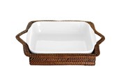 Keuken accessoires - Pillivuyt Basket rectangular 29 x 24 cm Light/Dark brown Nito wicker - 22393