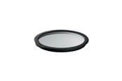 Keuken accessoires - Rösle Glass lid 16 cm Clear/Black Glass/Silicone - 22555