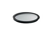 Keuken accessoires - Rösle Glass lid 20 cm Clear/Black Glass/Silicone - 22556