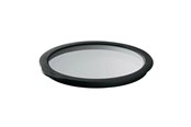 Keuken accessoires - Rösle Glass lid 24 cm Clear/Black Glass/Silicone - 22557