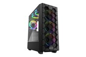 Case - Sharkoon RGB Hex - mid tower - ATX - Case - Tower - Zwart - 4044951037551