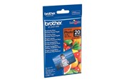 Papier, fotopapier en etiketten - Brother BP - photo paper - glossy - 20 sheet(s) - 100 x 150 mm - BP71GP20
