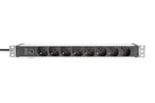 Voedingskabel (extern) - DIGITUS 8-Port - 1U - Aluminum PDU (Italian Outlets) - DN-95410-IT