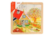 Puzzels - Goki 4-layer Puzzle Seasons 54pcs. Hout - 57684