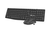 Toetsenbord - Natec Squid - keyboard and mouse set - 2in1 - US - black - Keyboard and mouse set - Engels (US international) - Zwart - NZB-1989