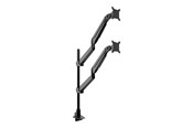 Muurbevestigingen, AV-bevestigingen & AV-meubels - Multibrackets M - mounting kit - gas lift - for 2 LCD displays - VESA dual stacked pole - black - Max 20 kg - recommended for 15"-34" - 7350105214288