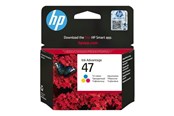 Inkt, toner en verbruiksartikelen - HP 47 / 6ZD61AE - Cyan Magenta Yellow Ink - 6ZD61AE#BHL