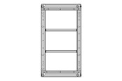 Muurbevestigingen, AV-bevestigingen & AV-meubels - Multibrackets M Pro - mounting kit - black - Max 160 kg - recommended for 75" - 7350105215339