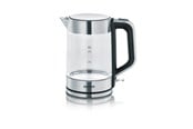 Waterkoker - SEVERIN Waterkoker WK 3420 - glass/brushed stainless steel/black - Glas/geborsteld roestvrij staal/zwart - 2200 W - WK3420