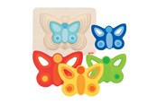Puzzels - Goki Layer Puzzle Butterfly 5 Layers Hout - 57486
