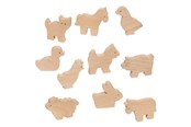 Houten speelgoed - Goki Wooden Farm Animals 10pcs. - 53871