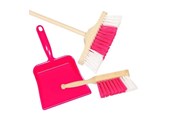 Doen-alsof spelen - Goki Broom Dustpan & Tin Pink - 15430