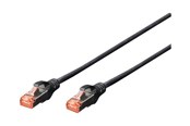 Netwerk - kabel - DIGITUS Professional patch cable - 5 m - black - Zwart - 5m - DK-1644-050-BL-10