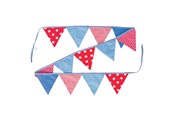 Speelgoed - Goki Cotton Bunting Blue/Red - 60768