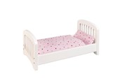 Pop, teddybeer en materiaal - Goki Wooden Doll Bed - 51734