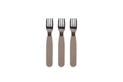 Babyspullen - Filibabba Silikone gafler 3-pak - Warm Grey - FI-02263