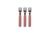 Babyspullen - Filibabba Silikone gafler 3-pak - Rose - FI-02265