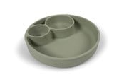 Babyspullen - Filibabba Silicone divided plate - Green - FI-02276