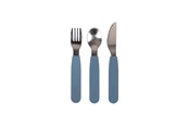 Babyspullen - Filibabba Silicone cutlery set - Powder Blue - FI-02289