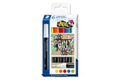Schrijf- en tekengerei - Staedtler Paint marker Lumocolor 2.4mm 6pcs - 349 C6