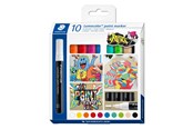 Schrijf- en tekengerei - Staedtler Paint marker Lumocolor 2.4mm 10pcs - 349 C10