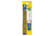 Schrijf- en tekengerei - Staedtler Pencil Noris + eraser bc 100% PEFC - 120 R BK3D