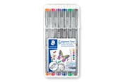 Schrijf- en tekengerei - Staedtler Fineliner pigment lin. 0.3mm 6 col. - 30803-SSB6