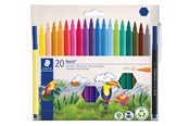 Schrijf- en tekengerei - Staedtler Fibre-tip pens Noris 20pcs wallet - 326 C20