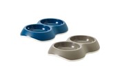 Honden - Savic Delice 2x0.2 L Double Feeding Bowl Assorted Colours - H2034