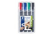 Schrijf- en tekengerei - Staedtler Marker Lumocolor permanent 4pcs.box - 350 WP4