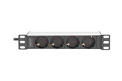 Voedingskabel (extern) - DIGITUS 4-Port - 1U - Aluminum PDU - DN-95418
