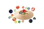 Houten speelgoed - Goki Wooden Marble Pot with Marbles - 63947