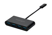 USB hub - Kensington CH1200 USB-C® 10Gbps 4-Port Hub USB hub - 4 - Zwart - K33616WW