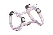 Honden - Trixie Junior Puppy H-Harness with Lead M-L: 27-45cm/10mm 2m. light lilac - TX15354
