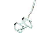 Honden - Trixie Junior Puppy H-Harness with Lead M-L: 27-45cm/10mm 2m. mint - TX15355