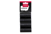 Honden - Dogman Compacte Zwarte Mini Poepzakjes (4x20 Pack) - 738911