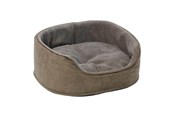 Honden - Dogman Sherpa Hondenmand Hoge Zijkanten Bruin Medium 60x48x23cm - 805085