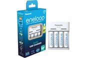 Batterij - Panasonic eneloop Basic BQ-CC61 battery charger - 4 x AA type - NiMH - K-KJ61MCD40USB
