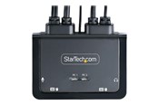 KVM Switch - StarTech.com 2-Port USB-C Cable KVM Switch 4K 60Hz DisplayPort Output Compact KVM with 4ft/1.2m USB Type-C/Audio Integrated Cables Bus Powered - C2-D46-UC2-CBL-KVM