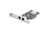 Netwerk-adapter (netwerkkaart, printserver, enz.) - StarTech.com 2-Port 2.5Gbps NBASE-T PCIe Network Card Intel I225-V Dual-Port Computer Network Card Multi-Gigabit NIC PCI Express Server LAN Card Desktop Ethernet Interface - PR22GI-NETWORK-CARD