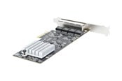 Netwerk-adapter (netwerkkaart, printserver, enz.) - StarTech.com 4-Port 2.5Gbps NBASE-T PCIe Network Card Intel I225-V Chip Quad Port Computer Network Card Multi-Gigabit NIC PCI Express Server LAN Card - PR42GI-NETWORK-CARD