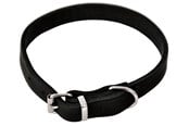 Honden - Dogman Leather collar Lina adjustable - 122760