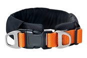 Honden - Dogman Emmi Gevoerde Verstelbare Halsband Oranje M (45mm x 45-75cm) - 127008