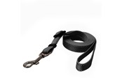 Honden - Dogman Iris Verstelbare Nylon Hondenriem Zwart Klein 10mm 120-200cm - 223000